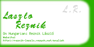 laszlo reznik business card